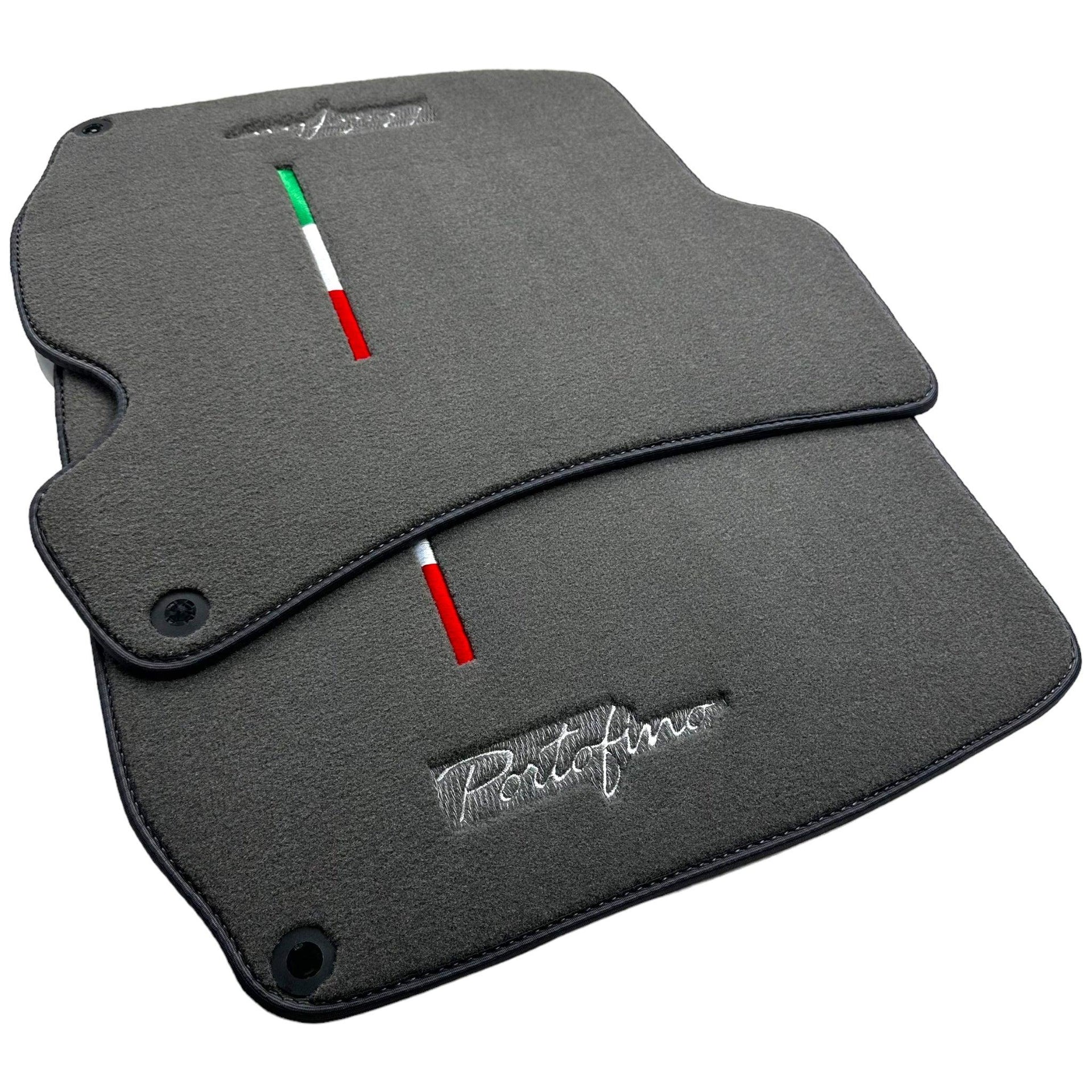 Gray Floor Mats for Ferrari Portofino (2018-2023) Italian Edition - AutoWin