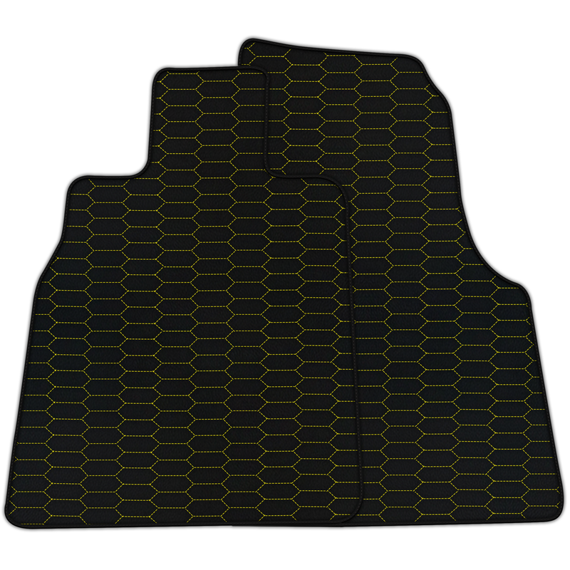 Tapis de voiture en cuir personnalisables avec motif hexagonal Raptor pour Chevrolet Corvette C8 (2020-2024)