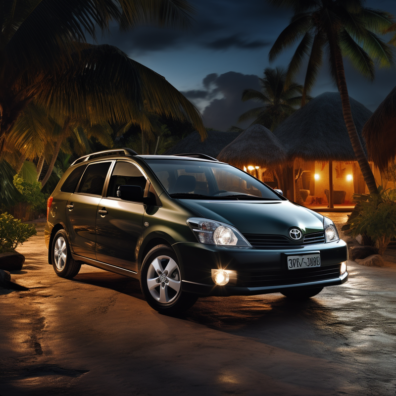 Autowins Premium-Fußmatten für Toyota Corolla Verso 7-Sitzer (2004–2009).