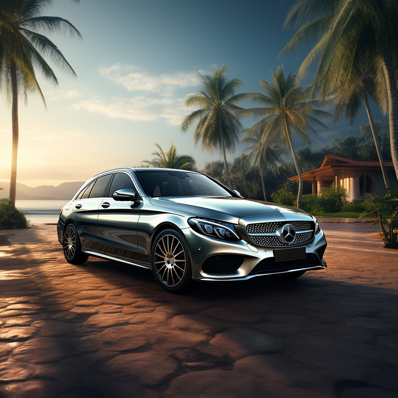 ارفع عربة مرسيدس بنز C-Class S205 (2014-2018) مع سجادات الأرضية الفاخرة من Autowin