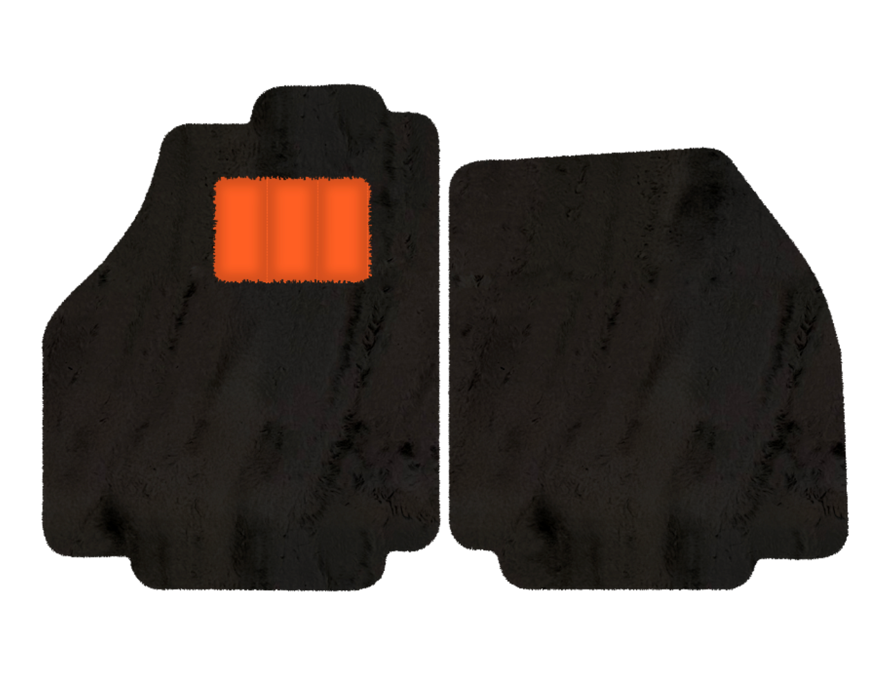 Black Floor Mats For Ferrari 488 Pista Spider (2019-2021) with Beige Nappa Leather Borders - AutoWin