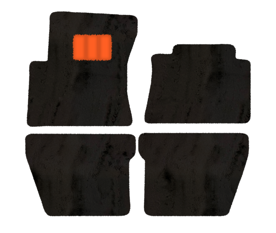 Tappetini in Velluto Marrone per Bentley Mulsanne - ER56 Design