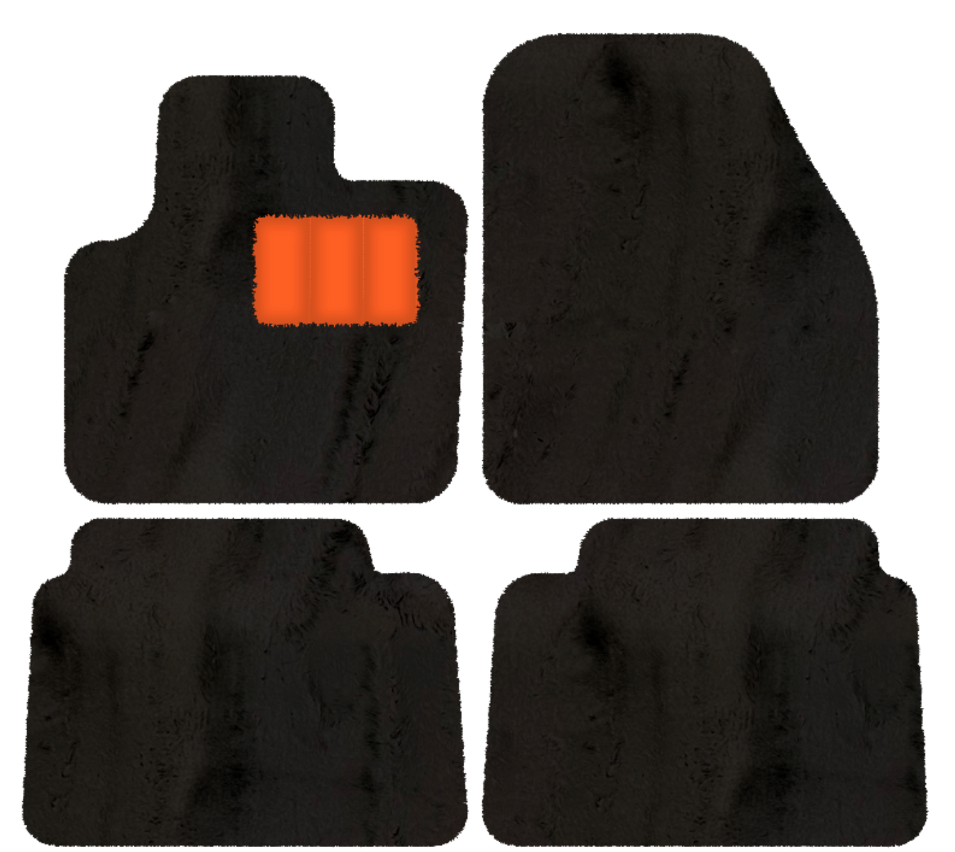 Black Floor Mats for Land Rover Discovery Sport (2019-2024) - AutoWin