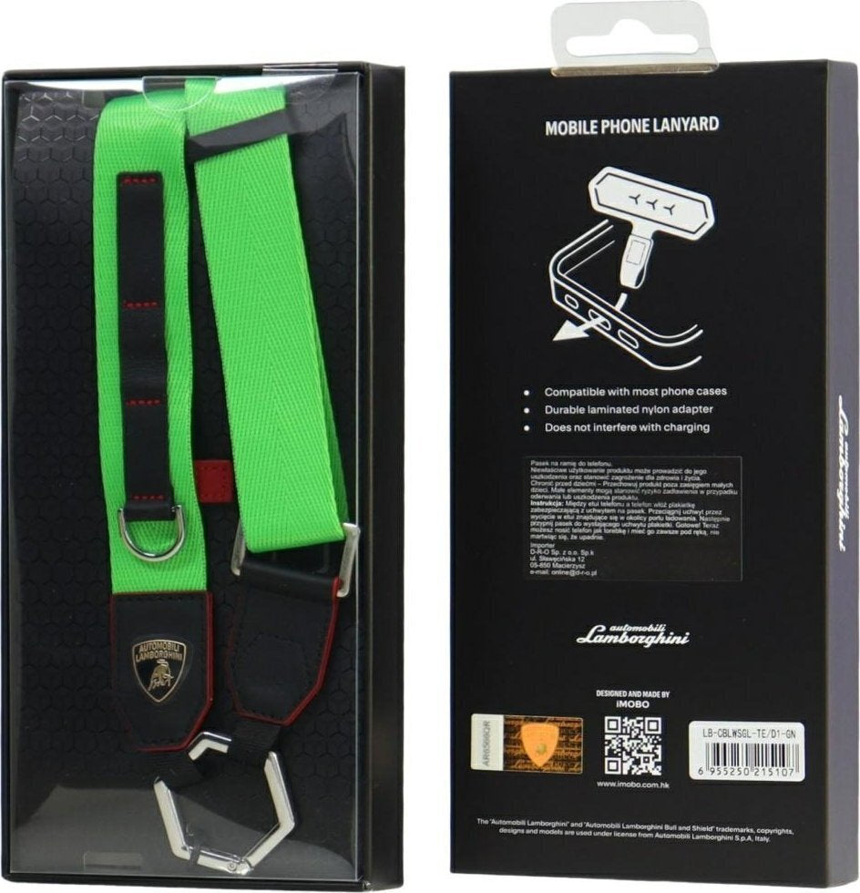 Lamborghini D1 Universal Crossbody Phone Lanyard Strap - Orange