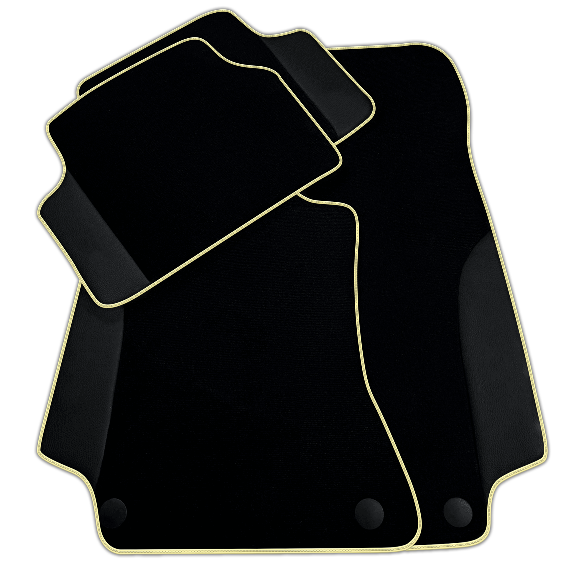 Customizable Black Floor Mats For Mercedes Benz CLK-Class A209 Convertible (2003-2010)