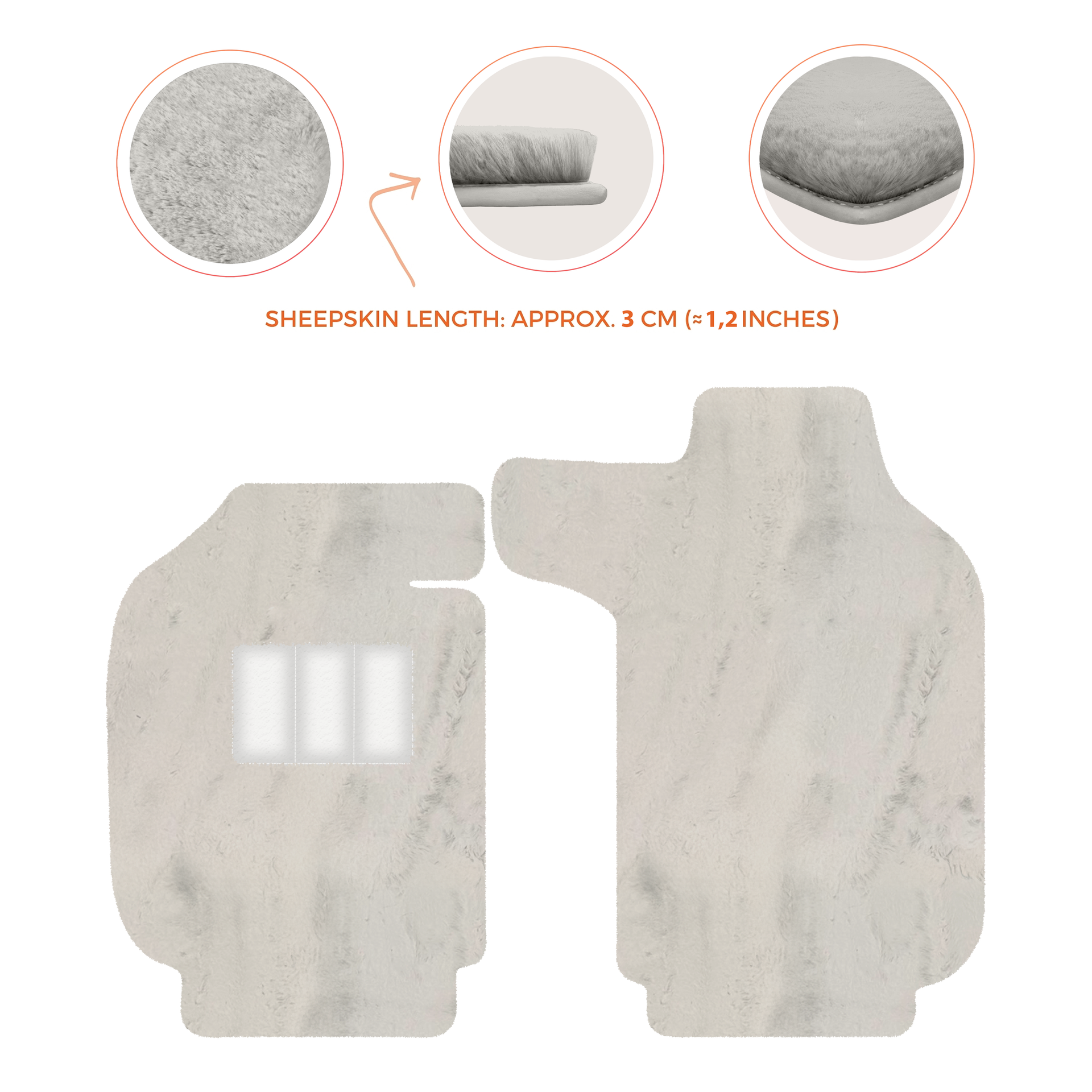 Luxury Sheepskin Floor Mats for Porsche 911 - 992 (2019-2026)