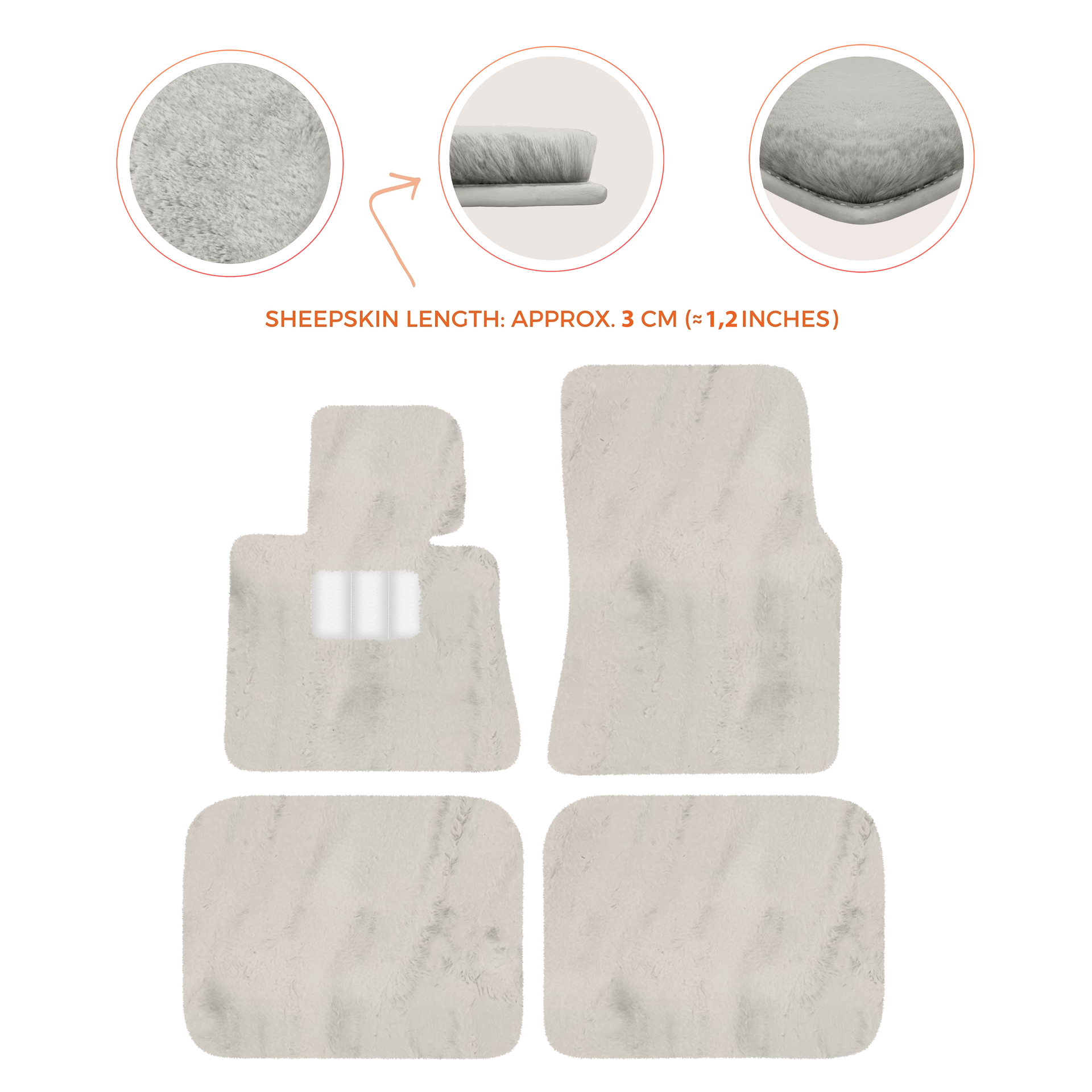 Luxury Sheepskin Floor Mats for Rolls-Royce Ghost Series I (2010-2014)