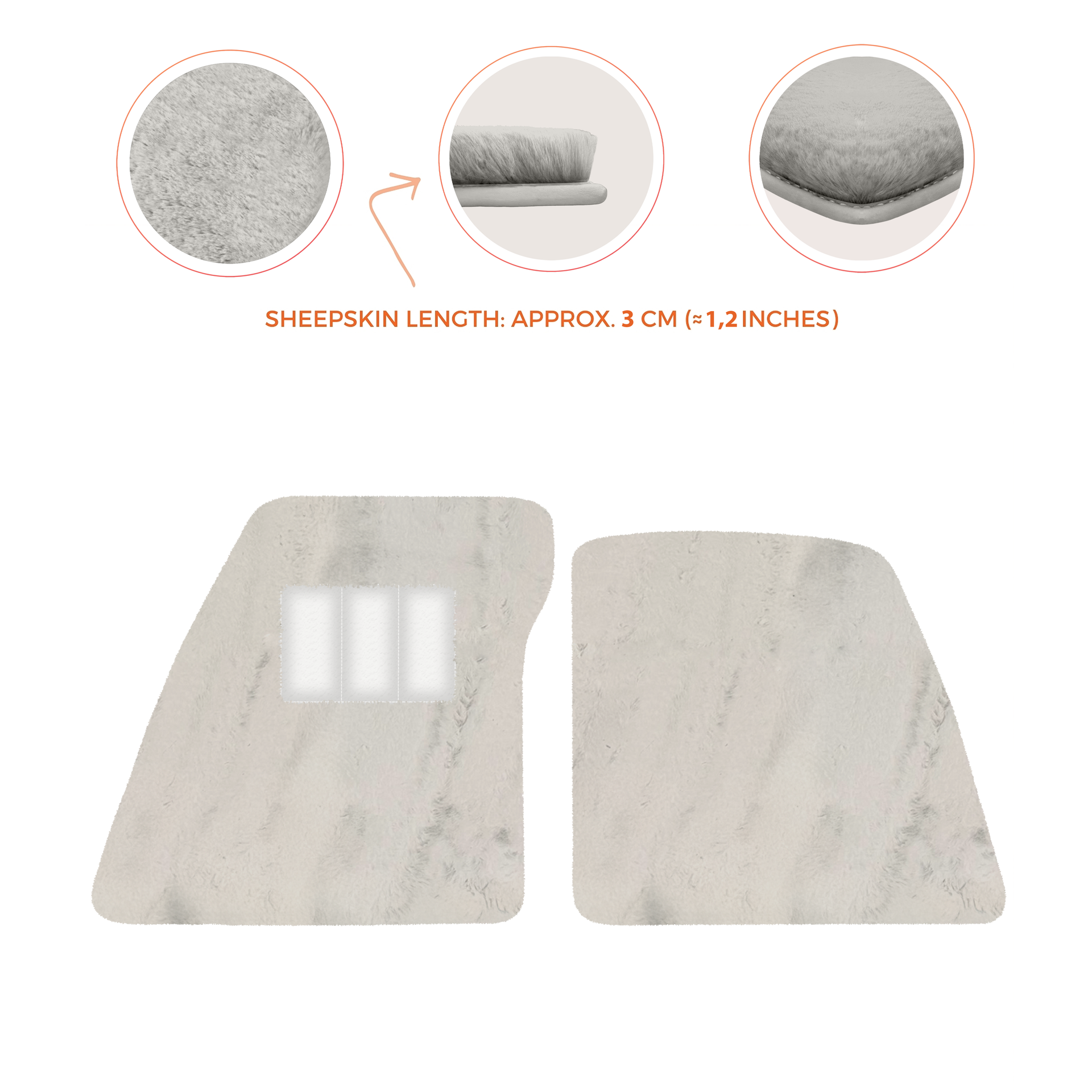 Premium Sheepskin Floor Mats for Ferrari 296 GTS (2022-2025)