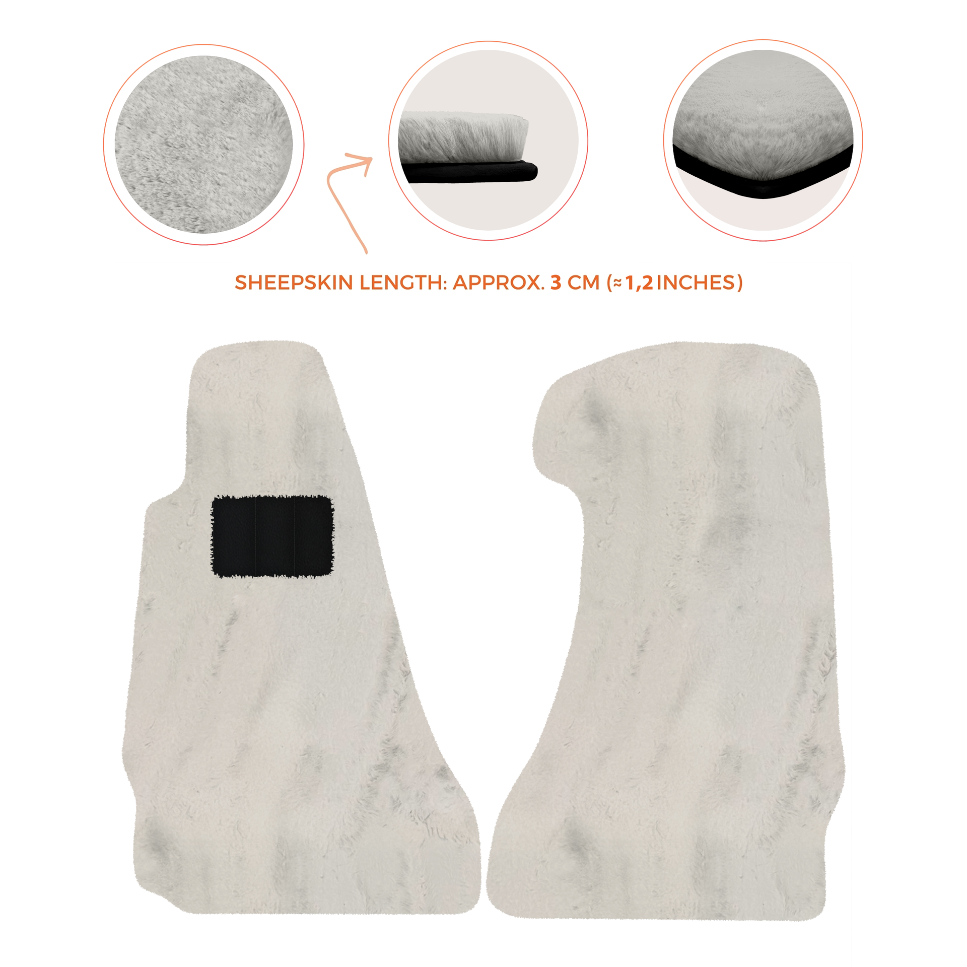 Premium Sheepskin Floor Mats for Aston Martin V8 Vantage (2006-2017)