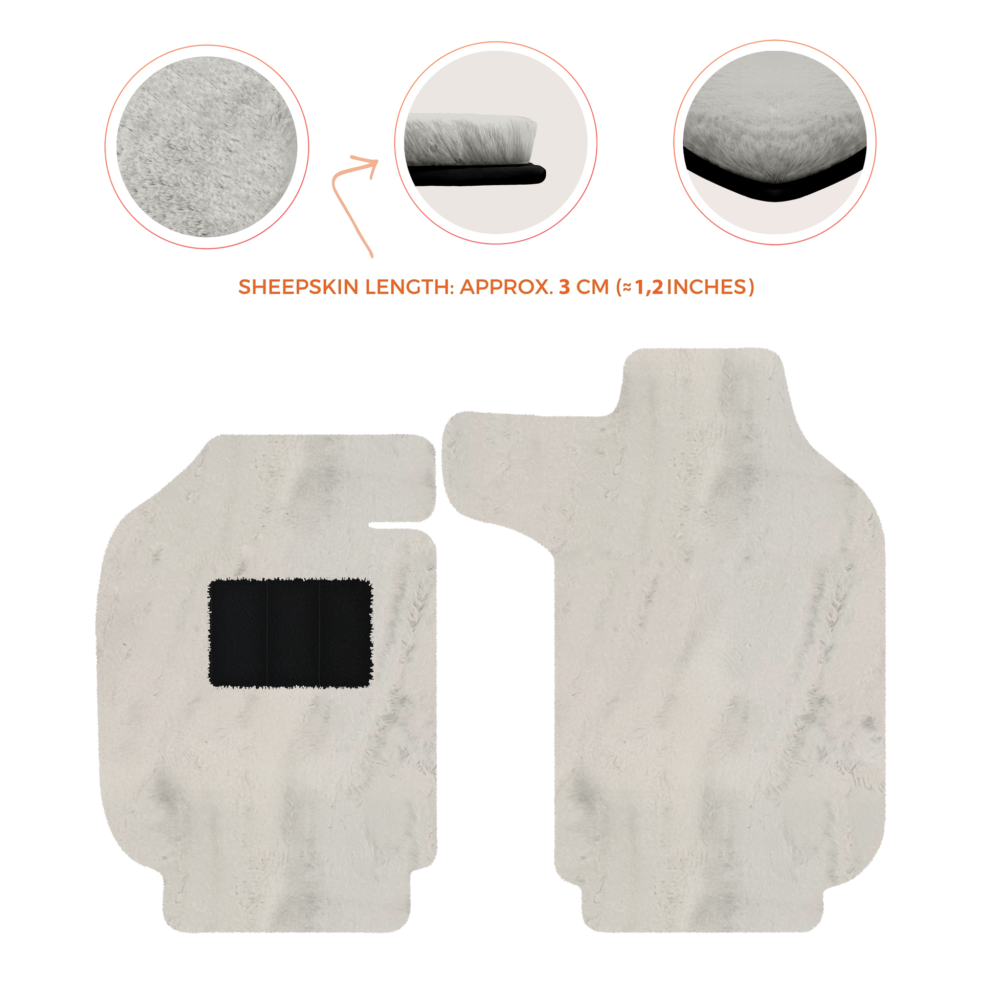 Luxury Sheepskin Floor Mats for Porsche 911 - 992 (2019-2026)