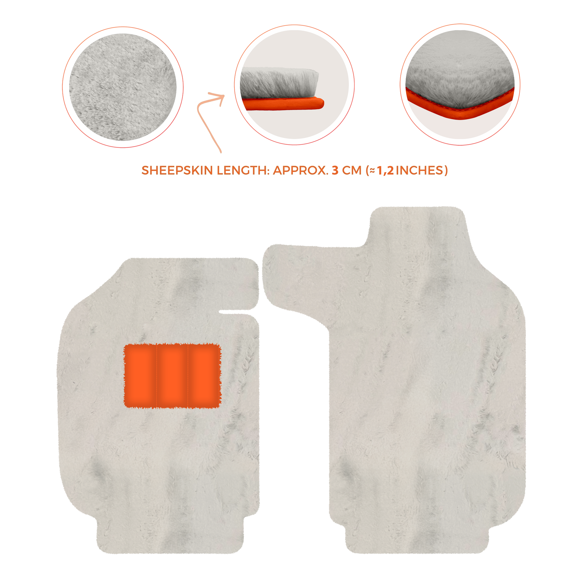 Luxury Sheepskin Floor Mats for Porsche 911 - 992 (2019-2026)