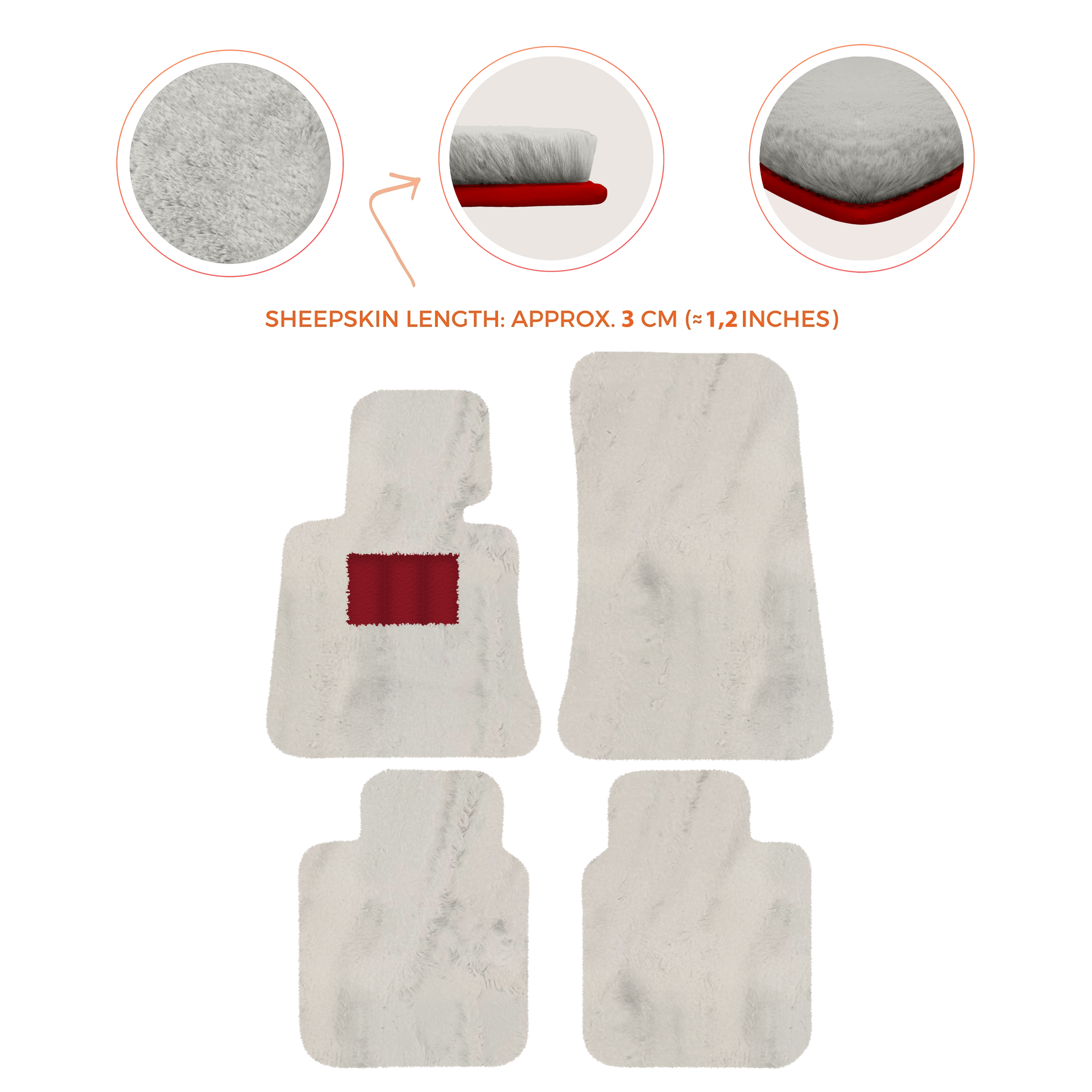 Luxury Sheepskin Floor Mats for Rolls-Royce Ghost Series I (2010-2014)