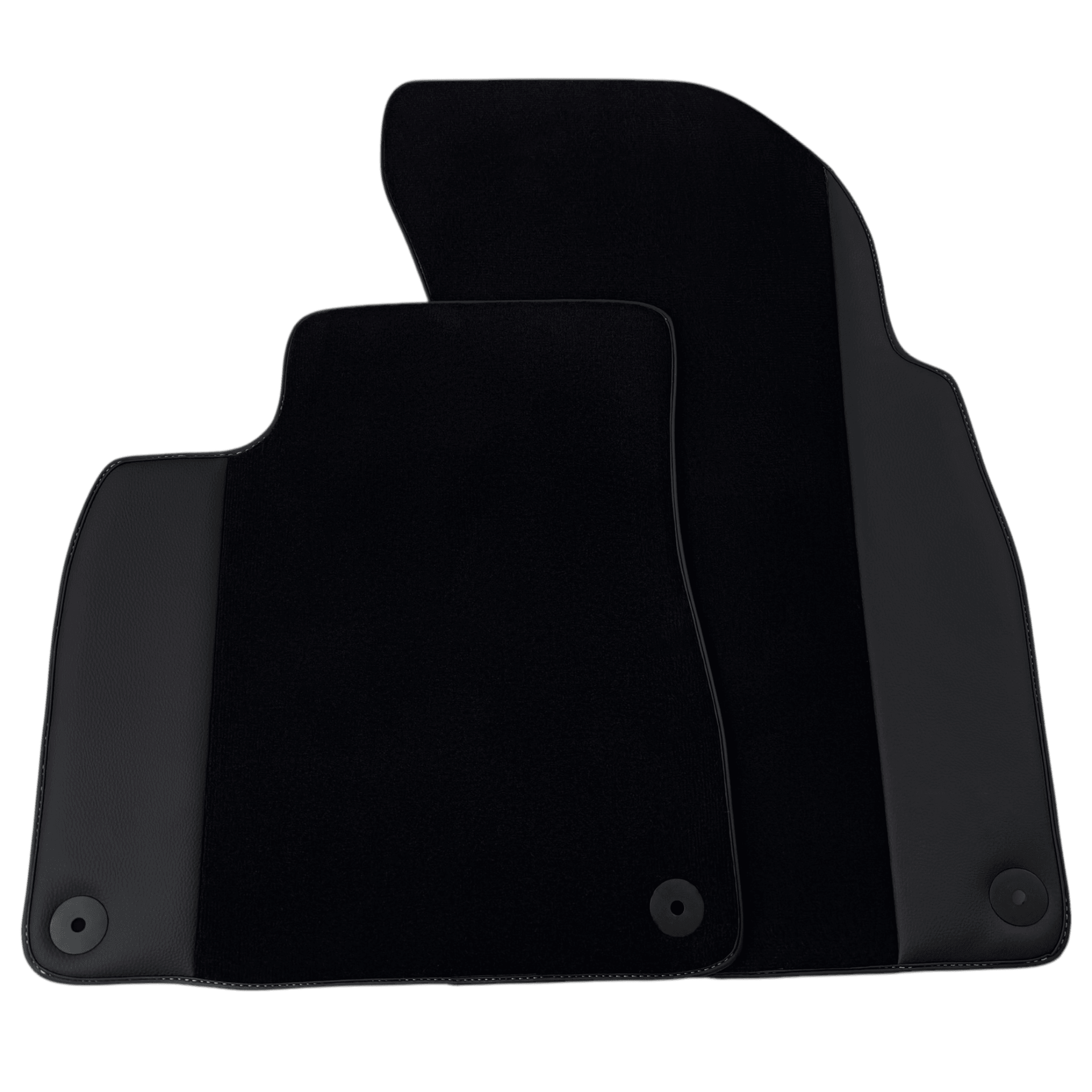 Black Floor Mats for Bentley Bentayga (2015-2023) with Black Leather