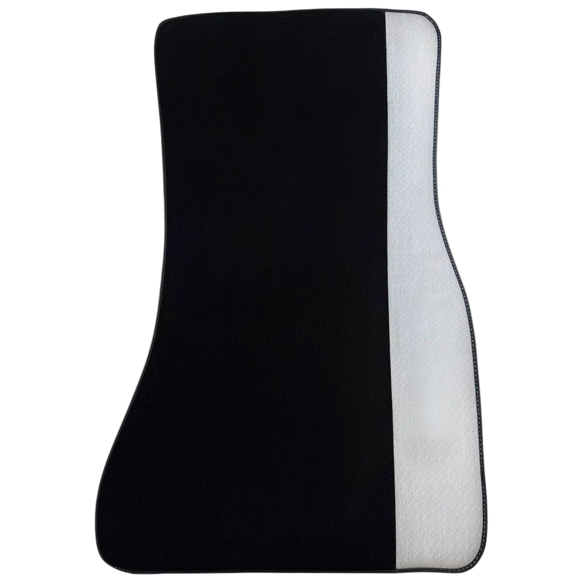 Black Floor Mats for BMW Gran Tourer F46 (2015-2022) 5 Seats with Gray Leather Borders