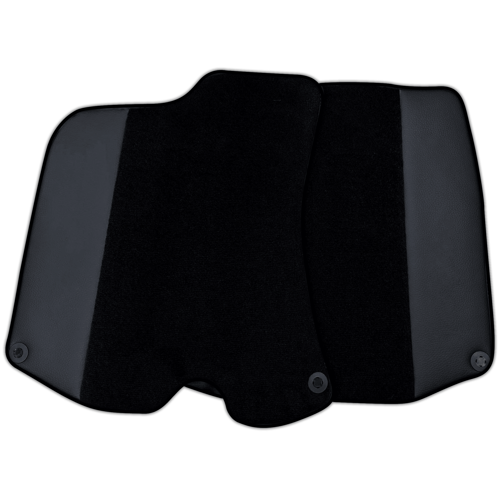 Custom Black Floor Mats For Ferrari Portofino (2018-2023) With Leather