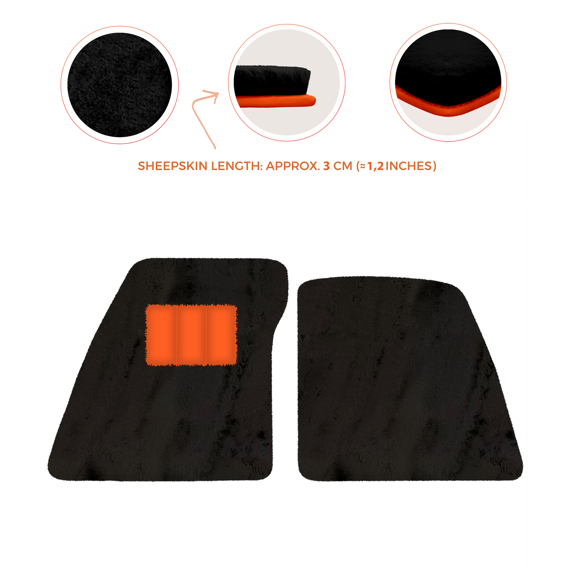 Premium Sheepskin Floor Mats for Ferrari 296 GTS (2022-2025)