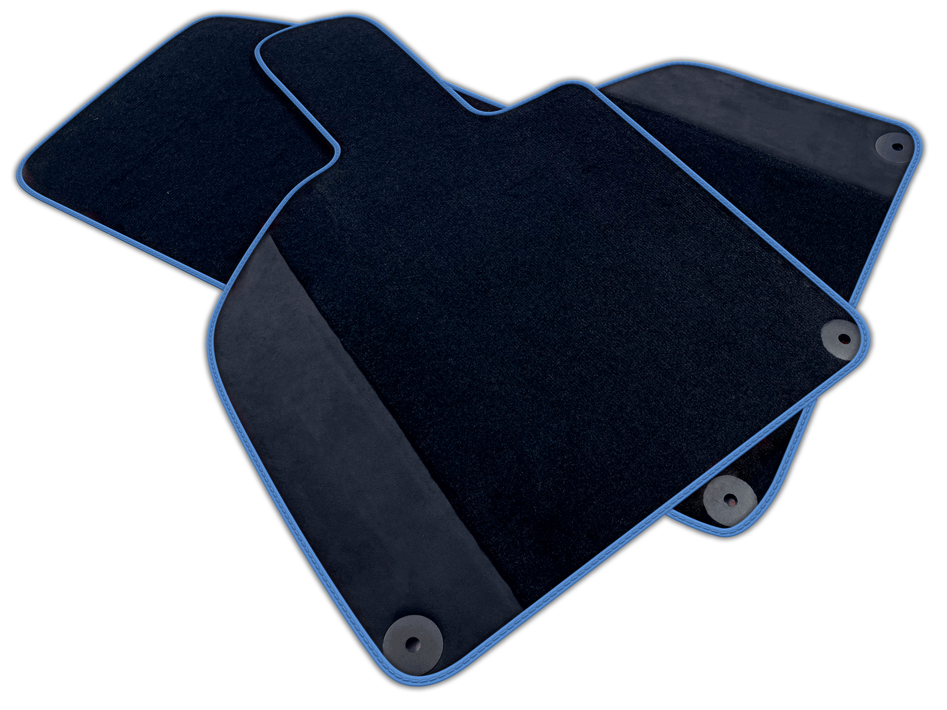 Custom Black Floor Mats for Lamborghini Huracan with Alcantara Leather