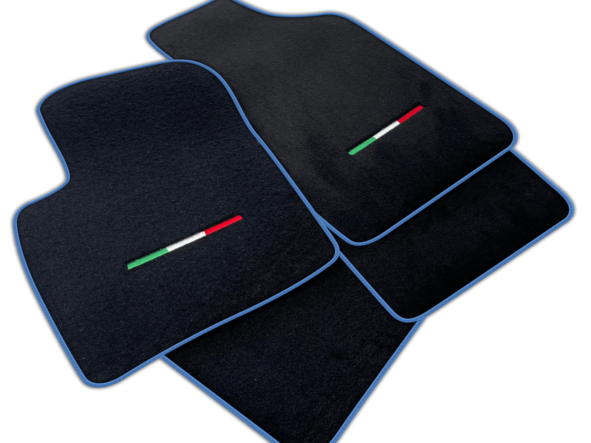 Italian Edition Black Floor Mats for Fiat 500L (2017-2024) Facelift
