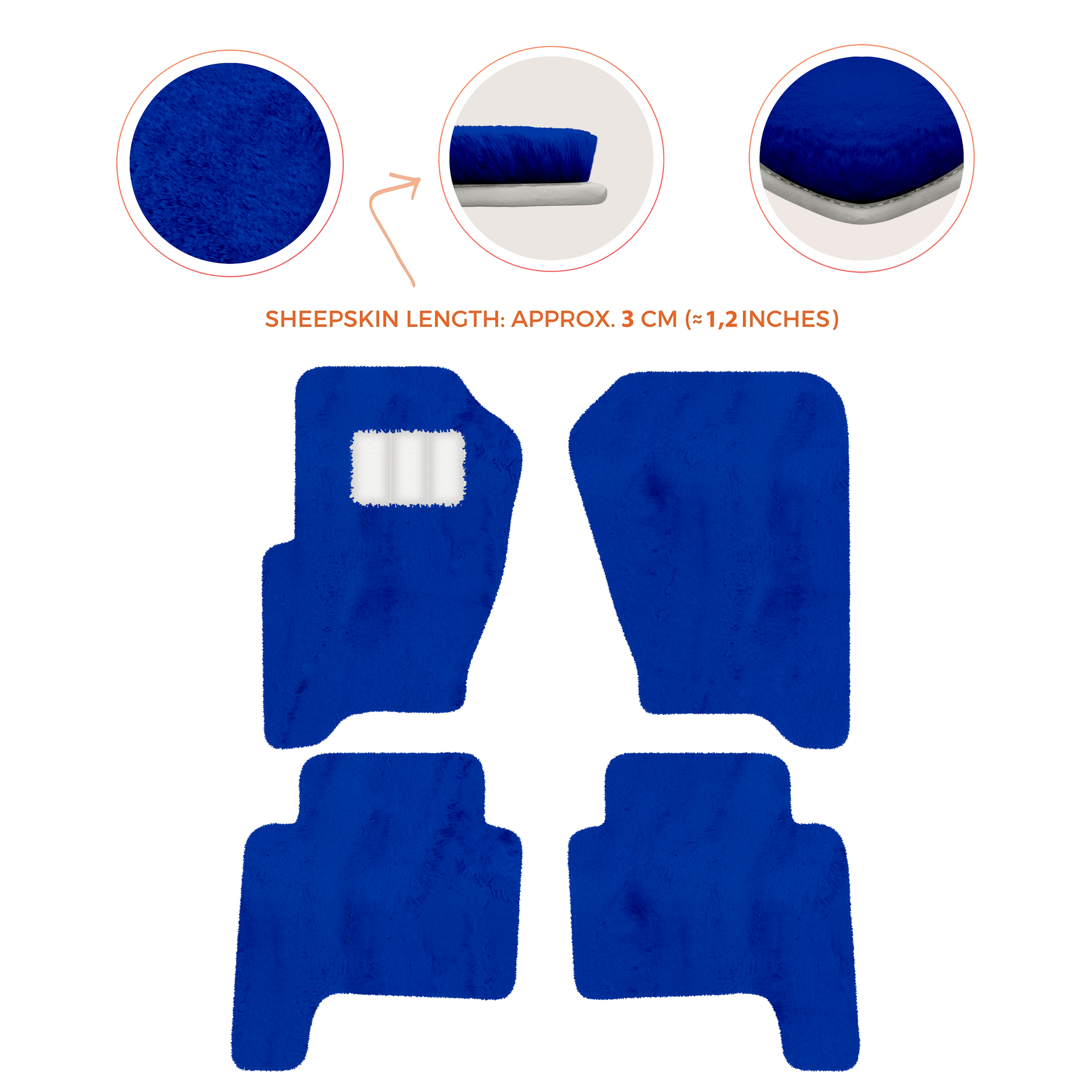 Luxury Sheepskin Floor Mats for Land Rover Discovery (2017-2026)