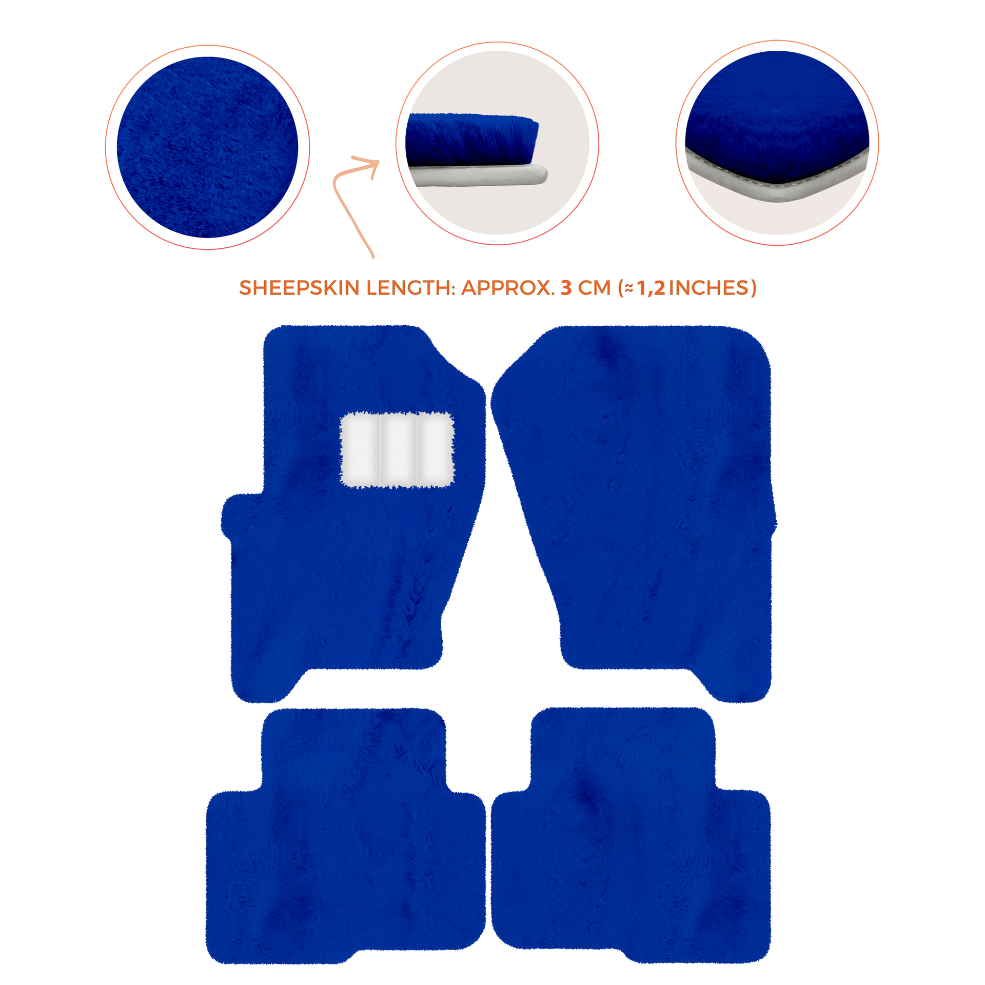 Premium Sheepskin Floor Mats for Land Rover Freelander (2007-2012)