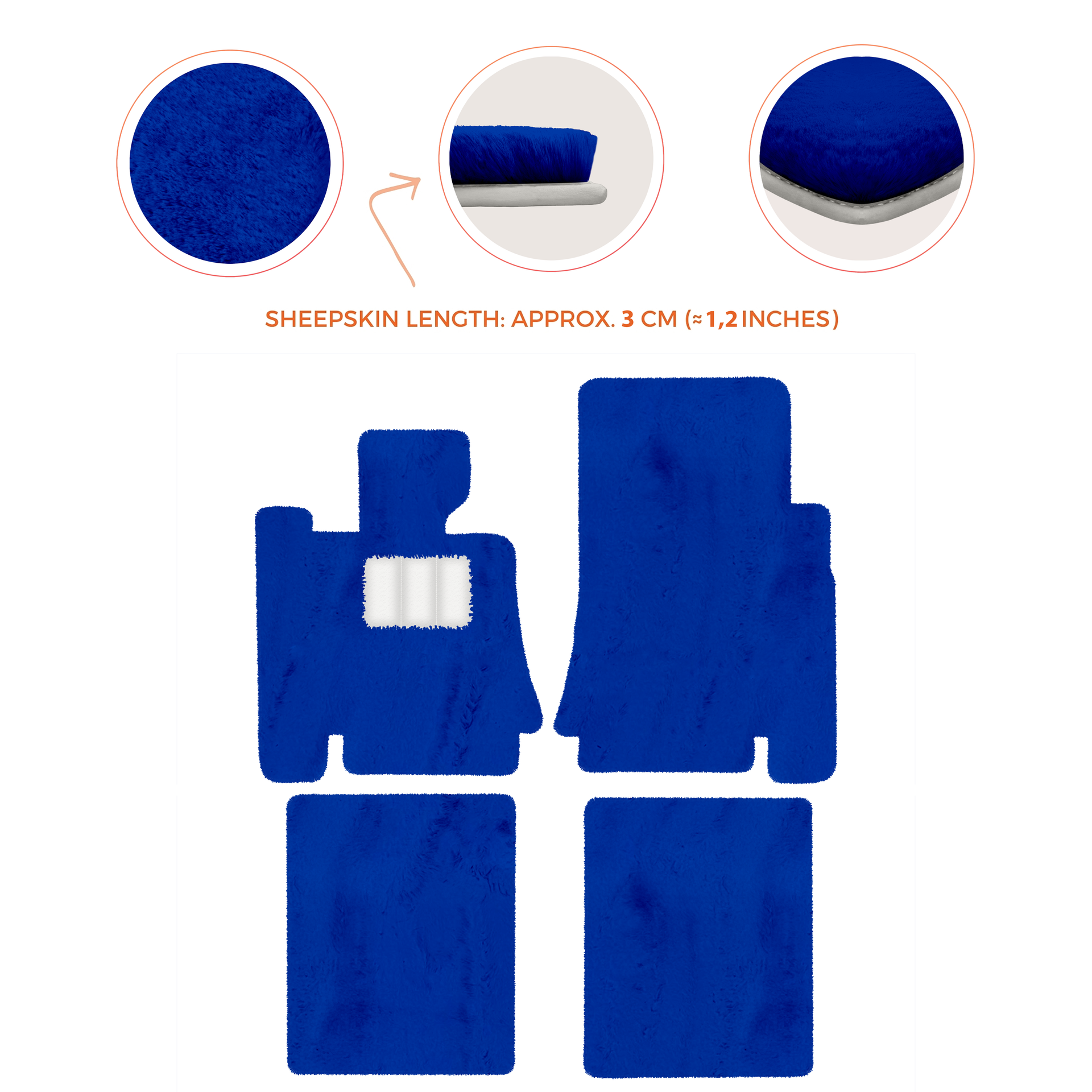 Premium Sheepskin Floor Mats for Bentley Mulsanne (2010-2020)