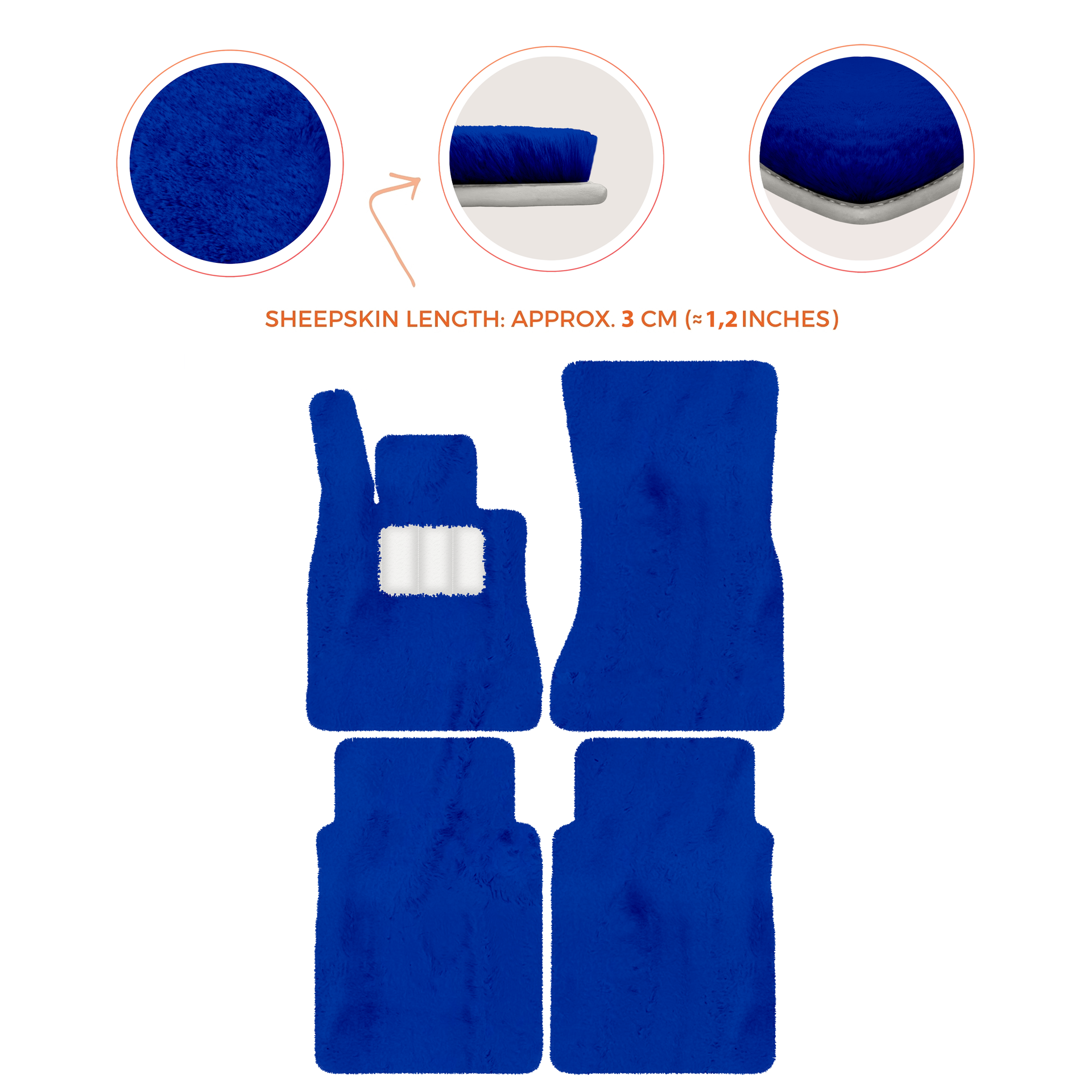 Luxury Sheepskin Floor Mats for Mercedes-Benz G-Class W463 (2018-2023)