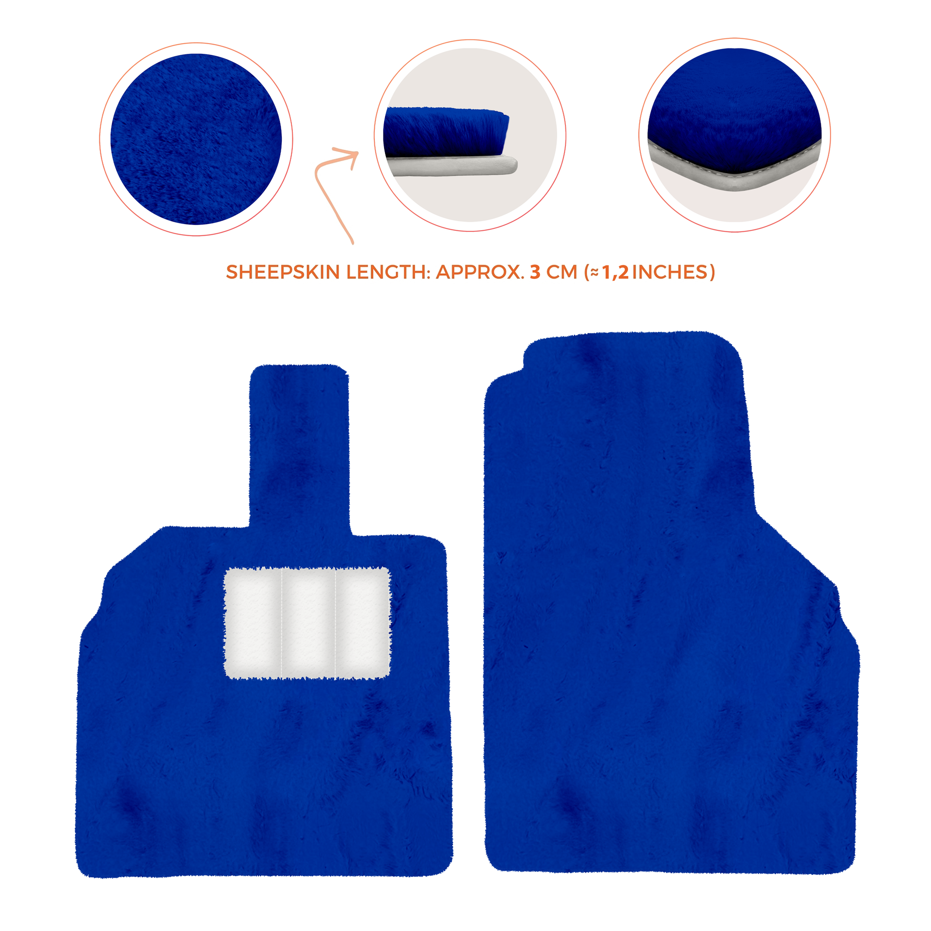 Premium Sheepskin Floor Mats for Lamborghini Aventador (2012-2022)