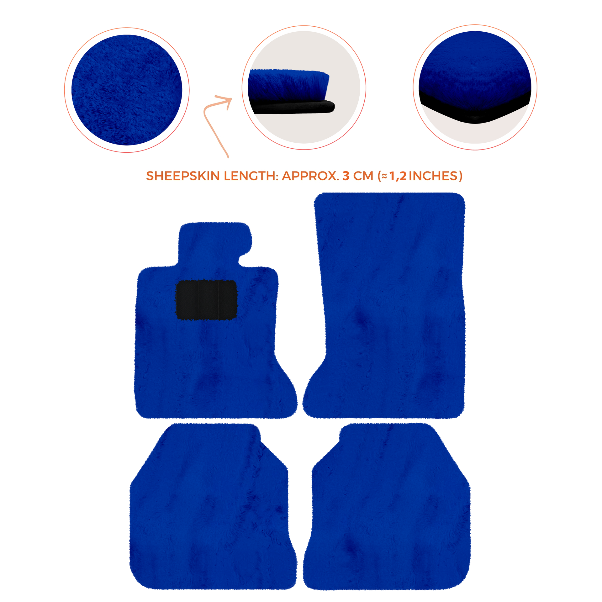 Luxury Sheepskin Floor Mats for Rolls-Royce Ghost RR2 (2010-2014)