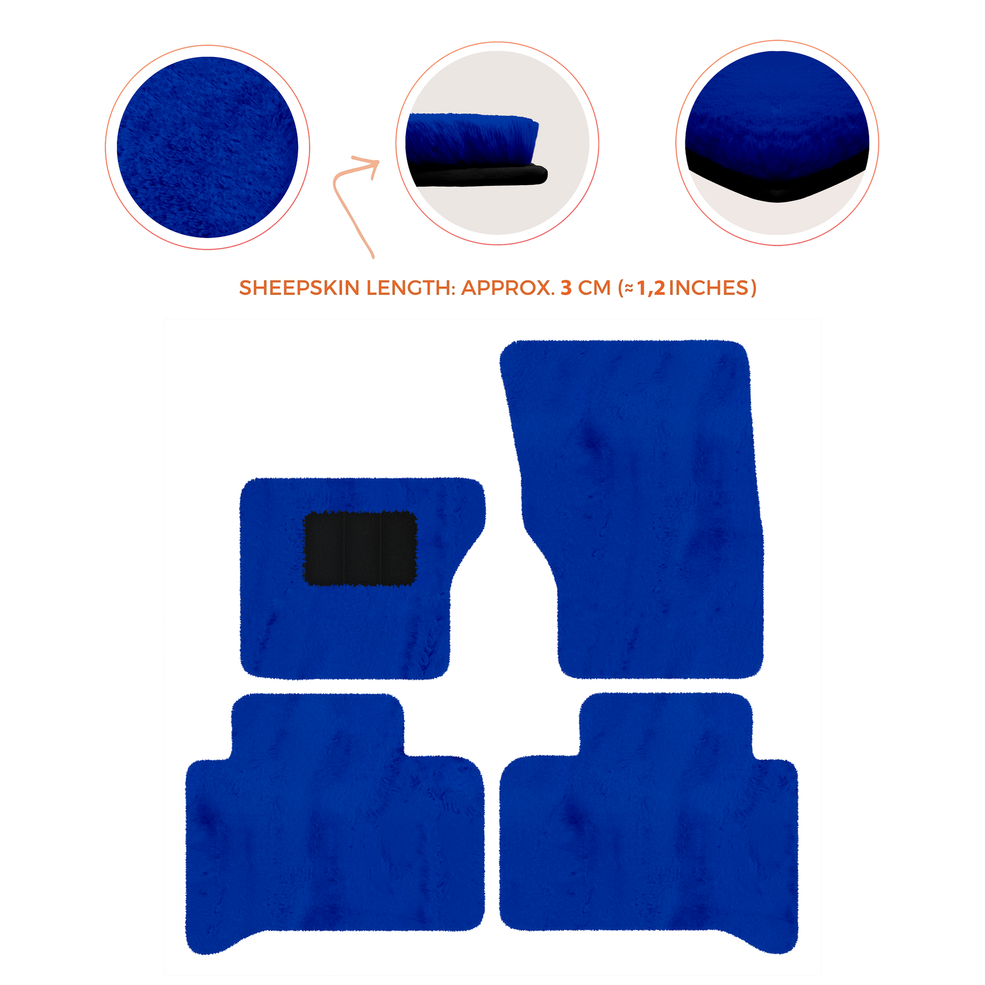 Luxury Sheepskin Floor Mats for Range Rover Velar (2017-2024)