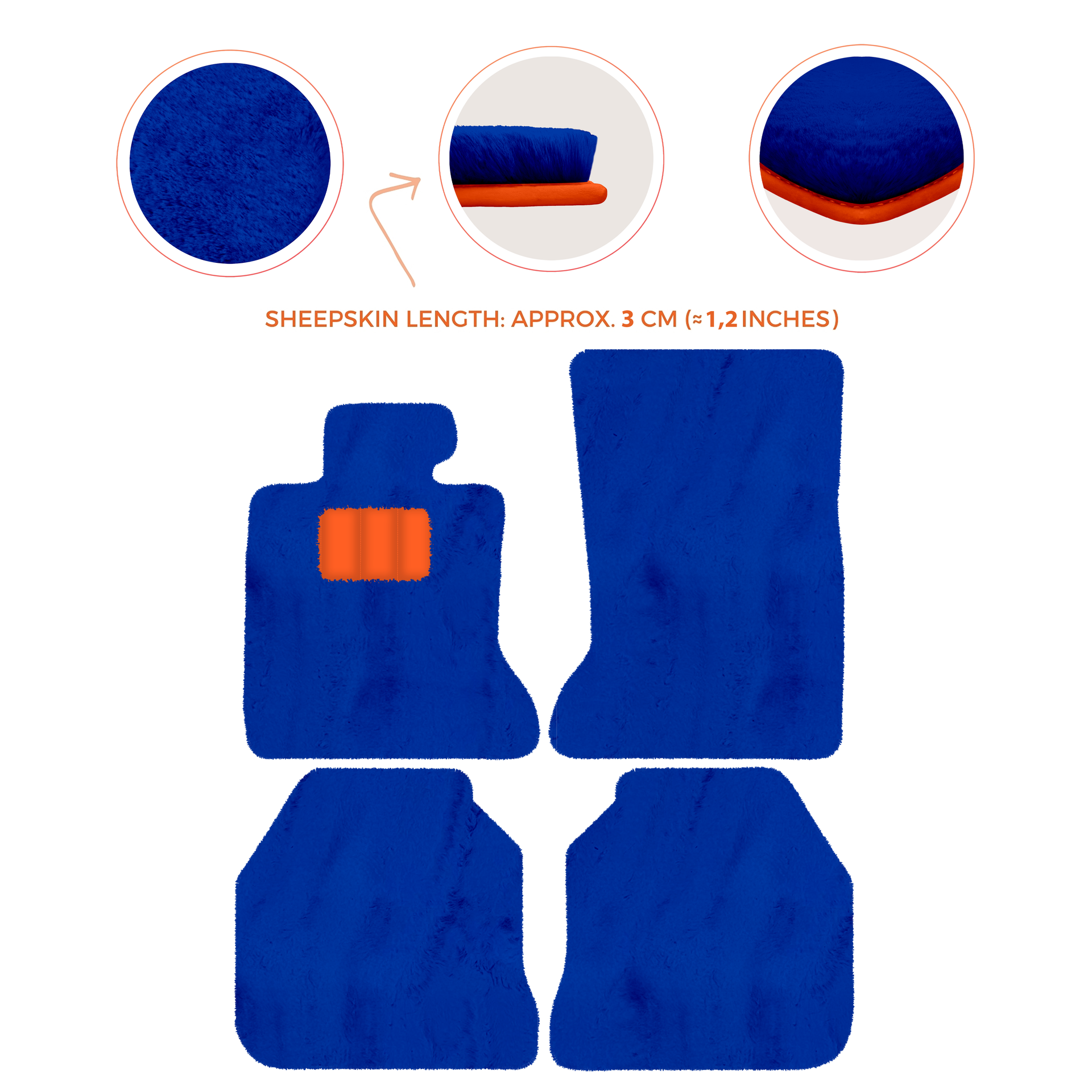 Luxury Sheepskin Floor Mats for Rolls-Royce Ghost RR2 (2010-2014)