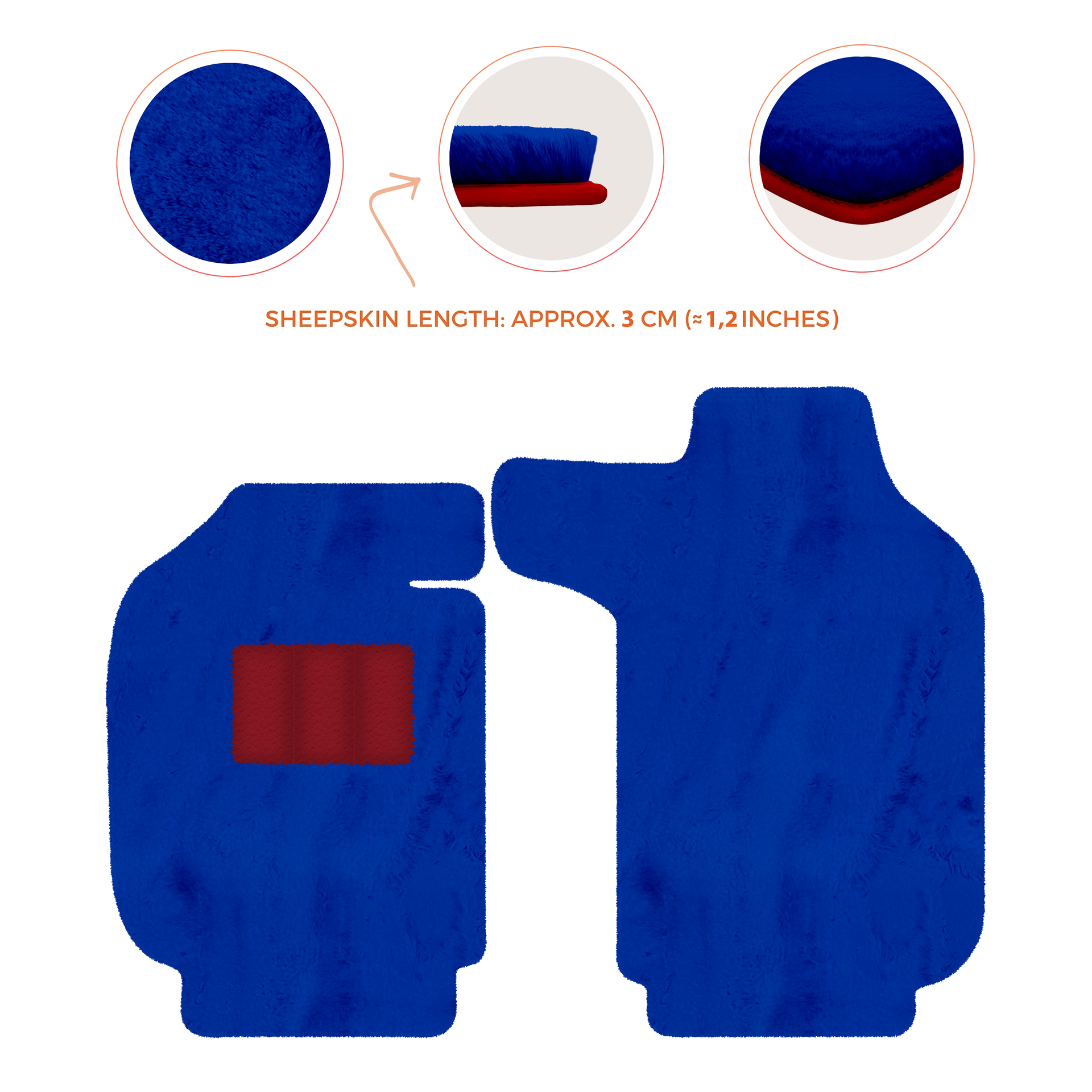 Luxury Sheepskin Floor Mats for Porsche 911 - 992 (2019-2026)