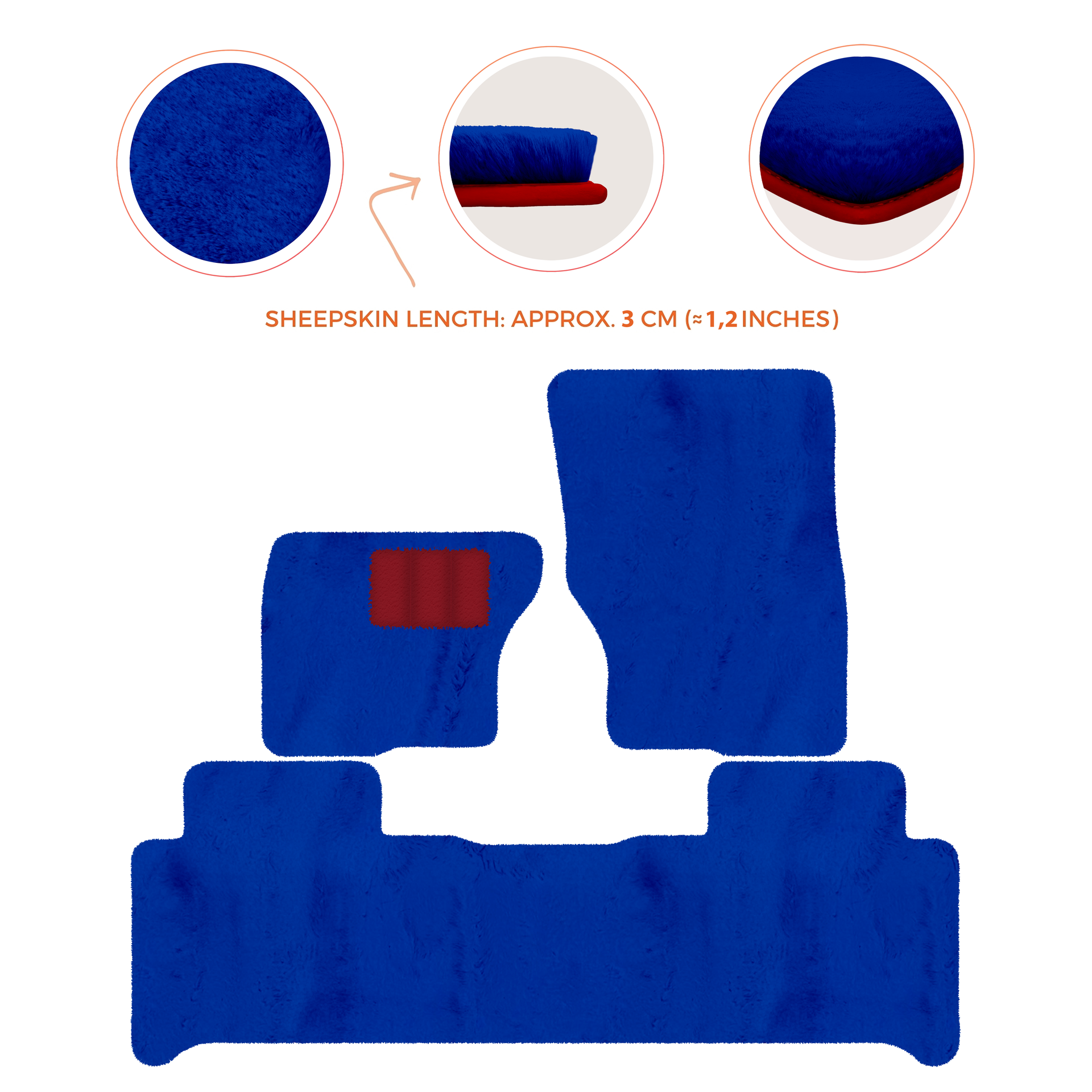 Luxury Sheepskin Floor Mats for Land Rover Discovery (2017-2026)