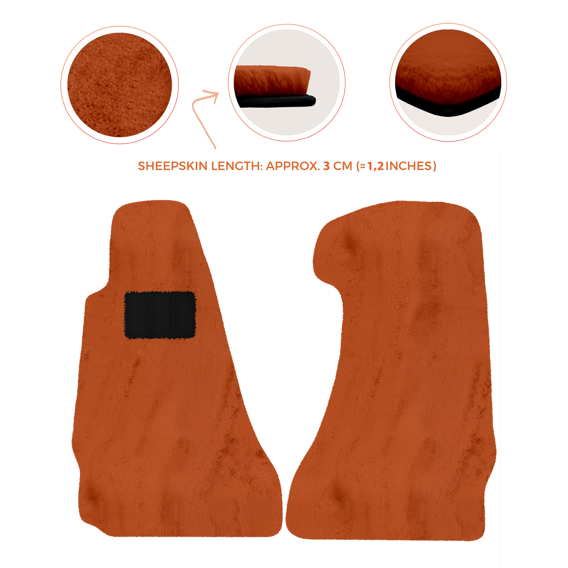 Premium Sheepskin Floor Mats for Aston Martin V8 Vantage (2006-2017)