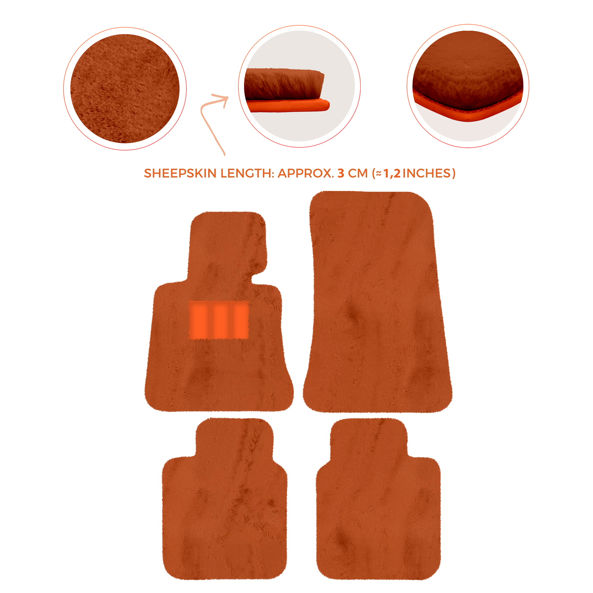 Luxury Sheepskin Floor Mats for Rolls-Royce Ghost Series I (2010-2014)