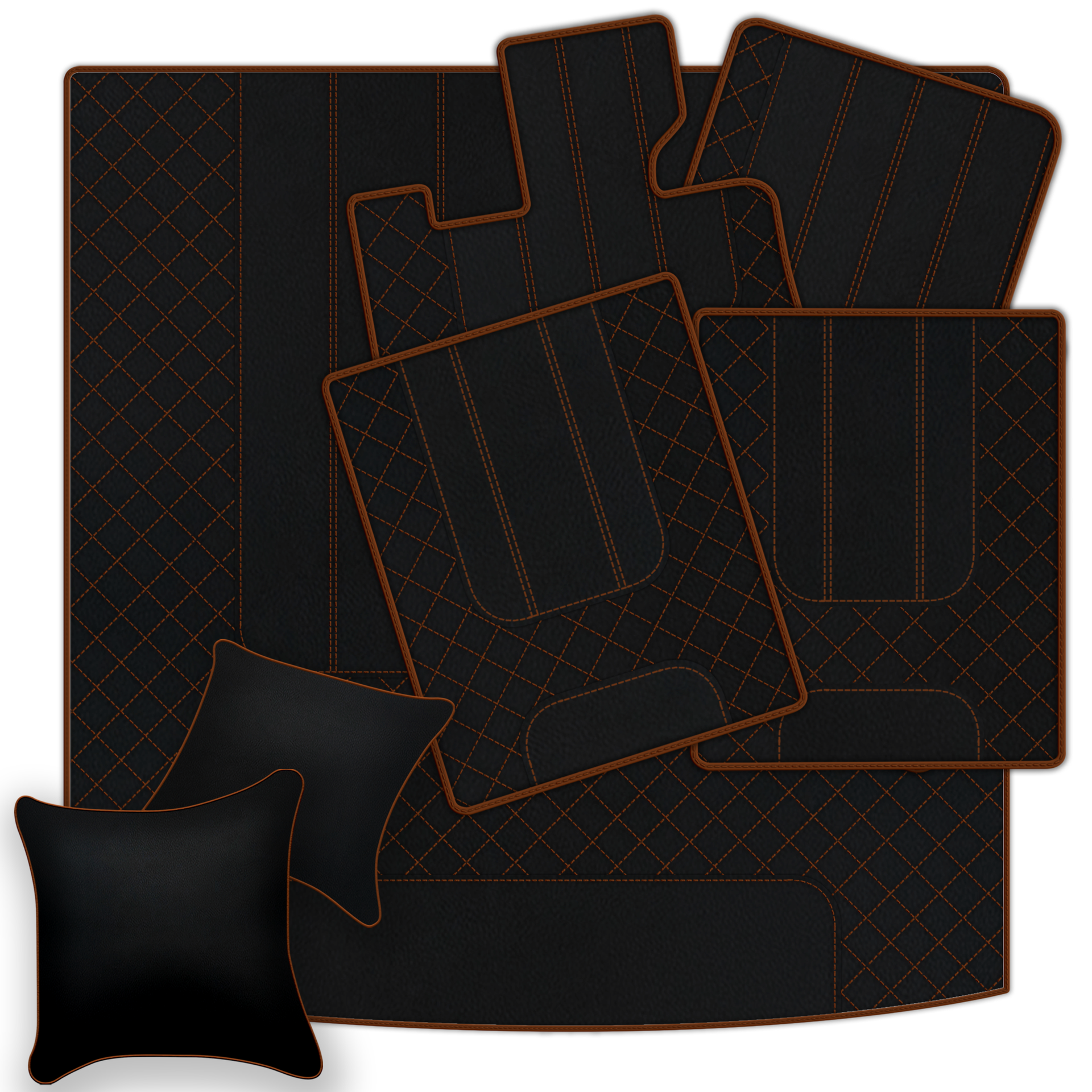 Customizable Leather Floor Mats with AW1 Pattern for Bentley Red Label RL (1998-2009) - AutoWin
