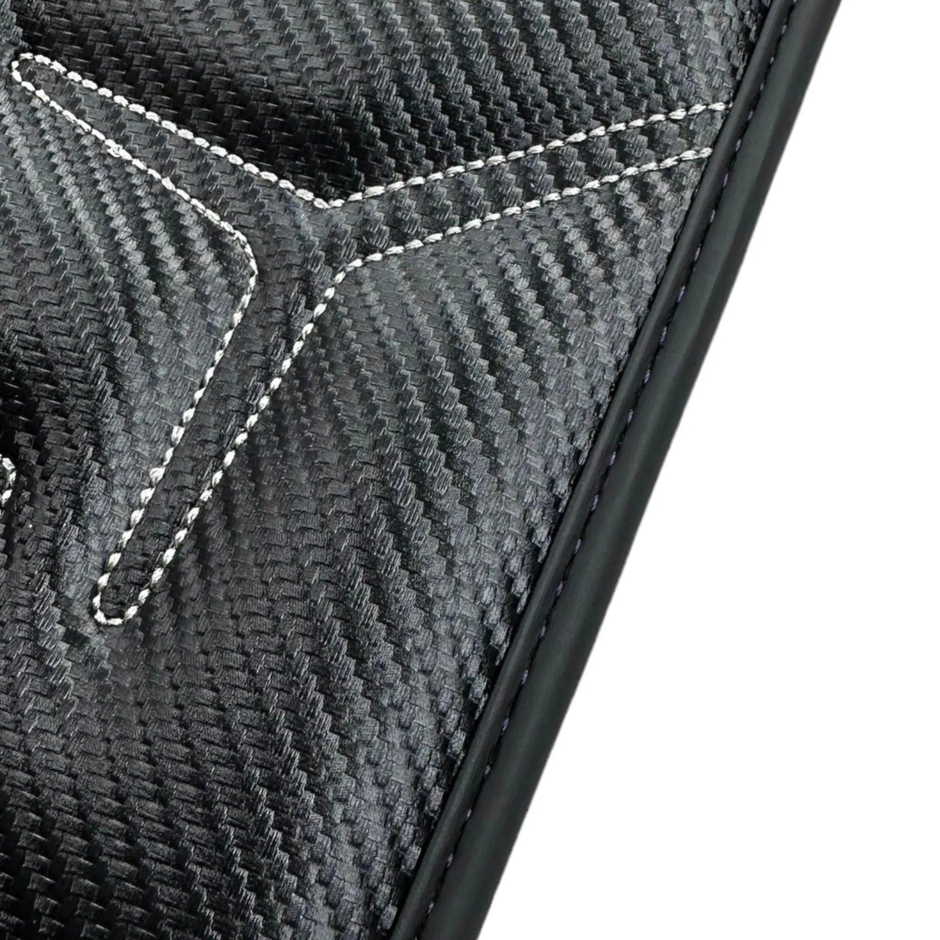 Carbon Leather Floor Mats for Lamborghini Aventador SVJ 63 Edition - AutoWin