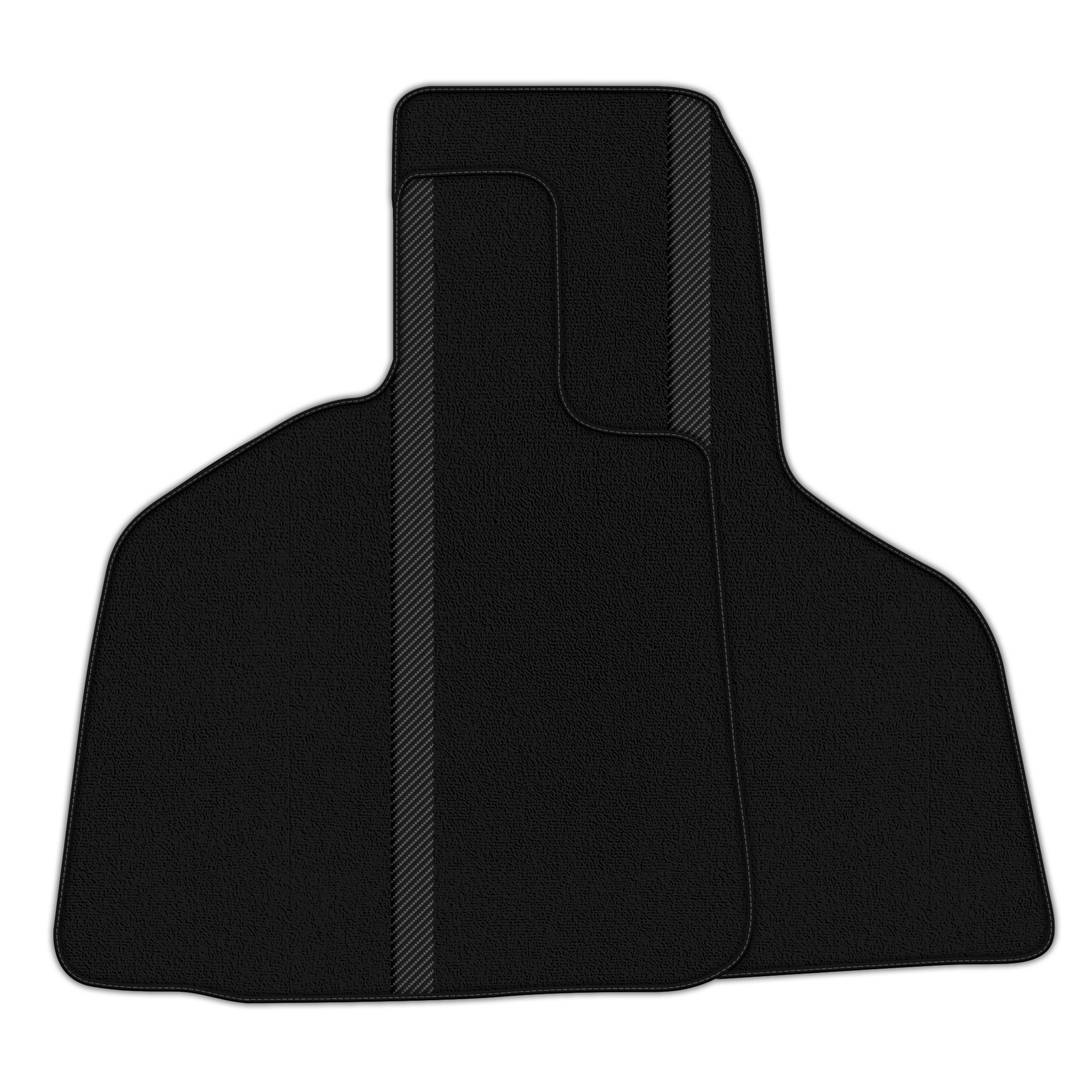 Black Floor Mats with Leather Line for Lamborghini Huracan Performante - Various Colors