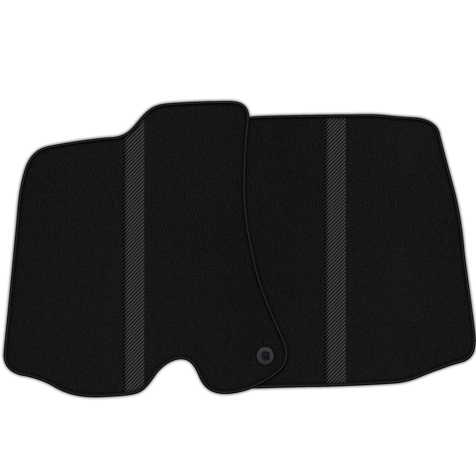 Black Floor Mats with Leather Line for Ferrari Roma (2021-2024) - Various Colors