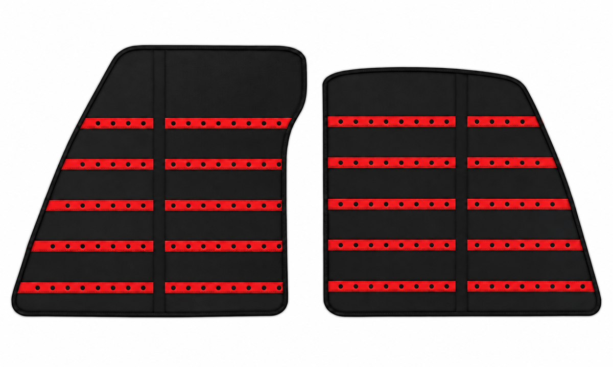 Alfombrillas de cuero negras Daytona para Ferrari 849 Testarossa (2026-2027)