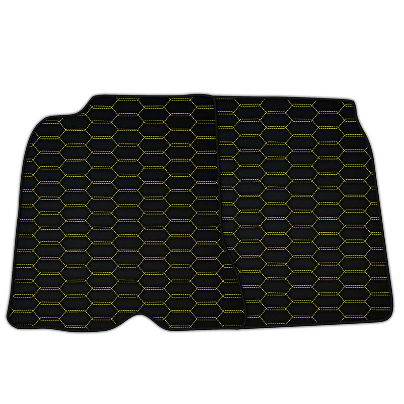 Customizable Interlaced Hex Pattern Floor Mats for 2015–2018 Ferrari California T