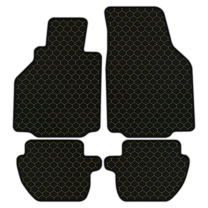 Tapis de voiture en cuir personnalisables avec motif hexagonal pour Porsche 911 - 996 (1998-2004)