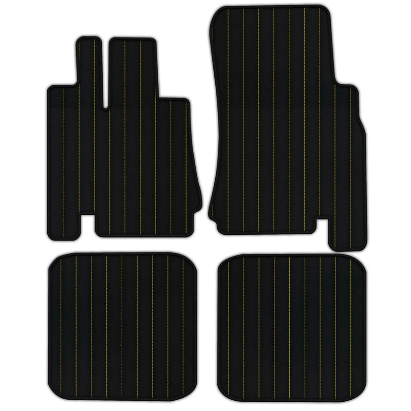 Tapis de voiture en cuir Sur mesure avec motif ligne pour
