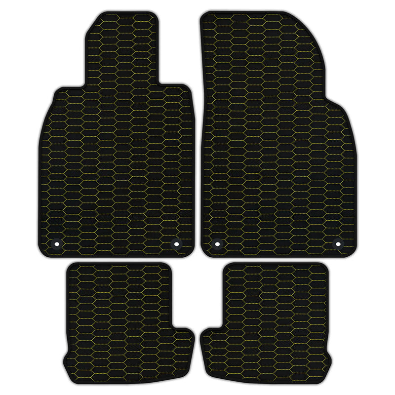 Customizable Leather Floor Mats with Raptor Hex Pattern for Porsche 991 (2012-2019)