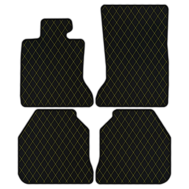 Tapis de voiture en cuir personnalisable avec motif en diamant simple pour Rolls Royce Ghost Série I (2010–2020)