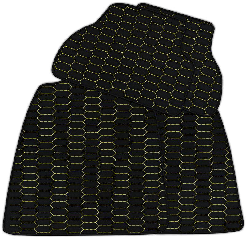 Customizable Leather Floor Mats with Raptor Hex Pattern for Audi A3 - 5-door Sportback Hybrid (2021 - 2024)