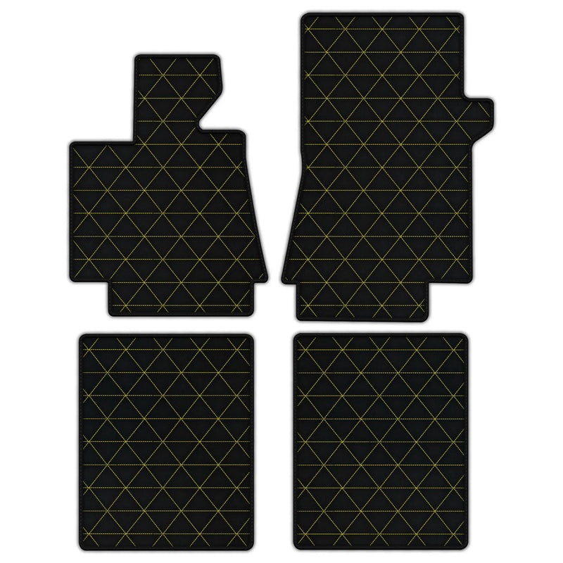 Customizable Leather Floor Mats with Triangle Pattern for Bentley Arnage T (1998-2009)