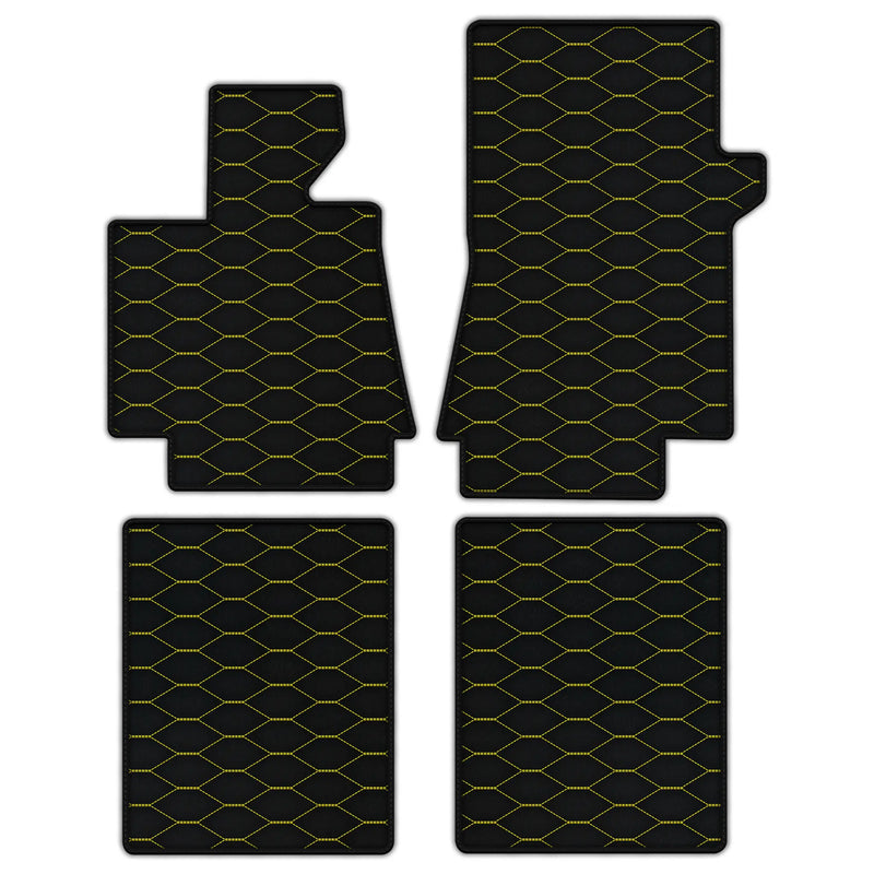 Tappetini in Pelle Personalizzabili con Motivo Viper Hex per
