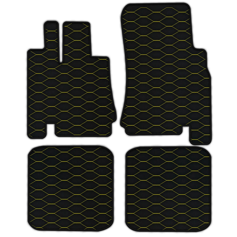 Customizable Leather Floor Mats with Viper Hex Pattern for Bentley Green Label (1998-2009)