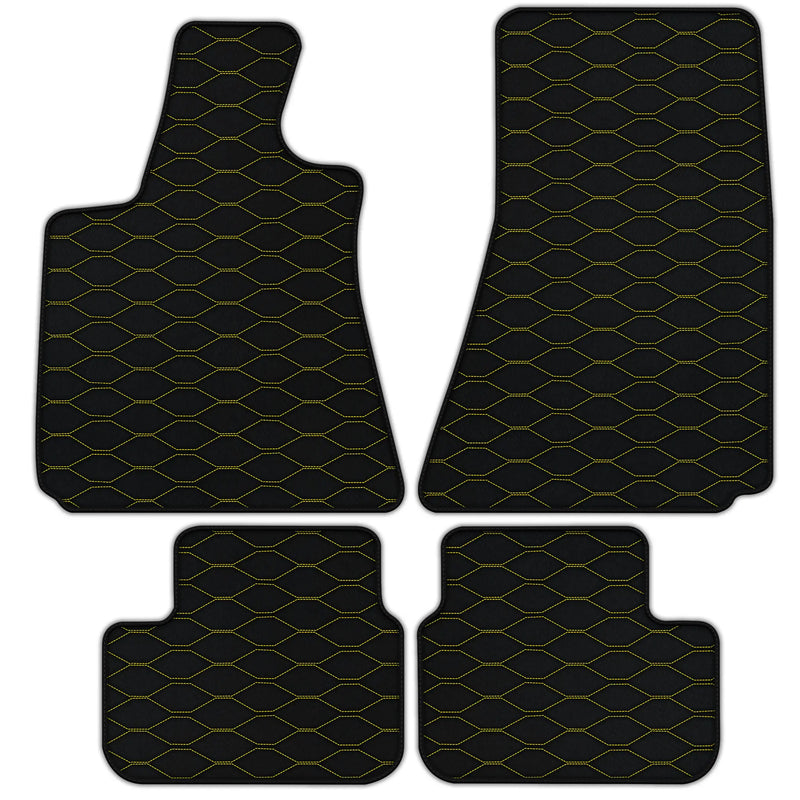 Tapis de voiture en cuir Sur mesure avec motif Viper Hex