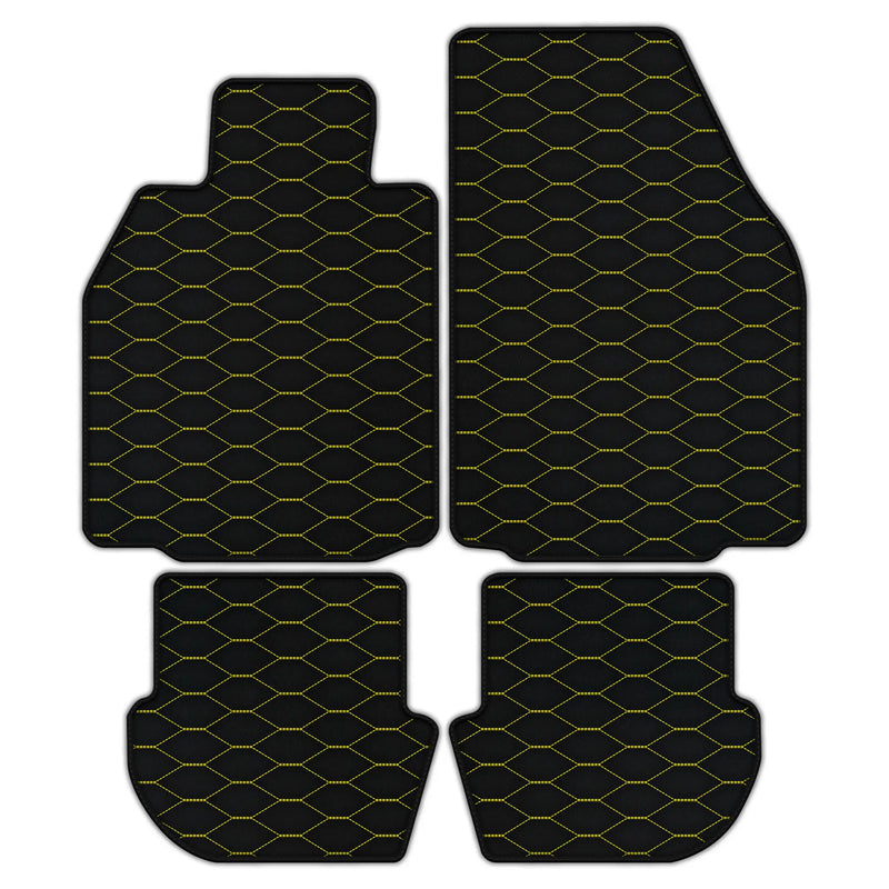 Customizable Leather Floor Mats with Viper Hex Pattern for Porsche 911 - 997 (2004-2012)